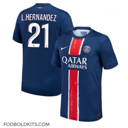 Paris Saint-Germain Lucas Hernandez #21 Hjemmebanetrøje 2024-25 Kortærmet